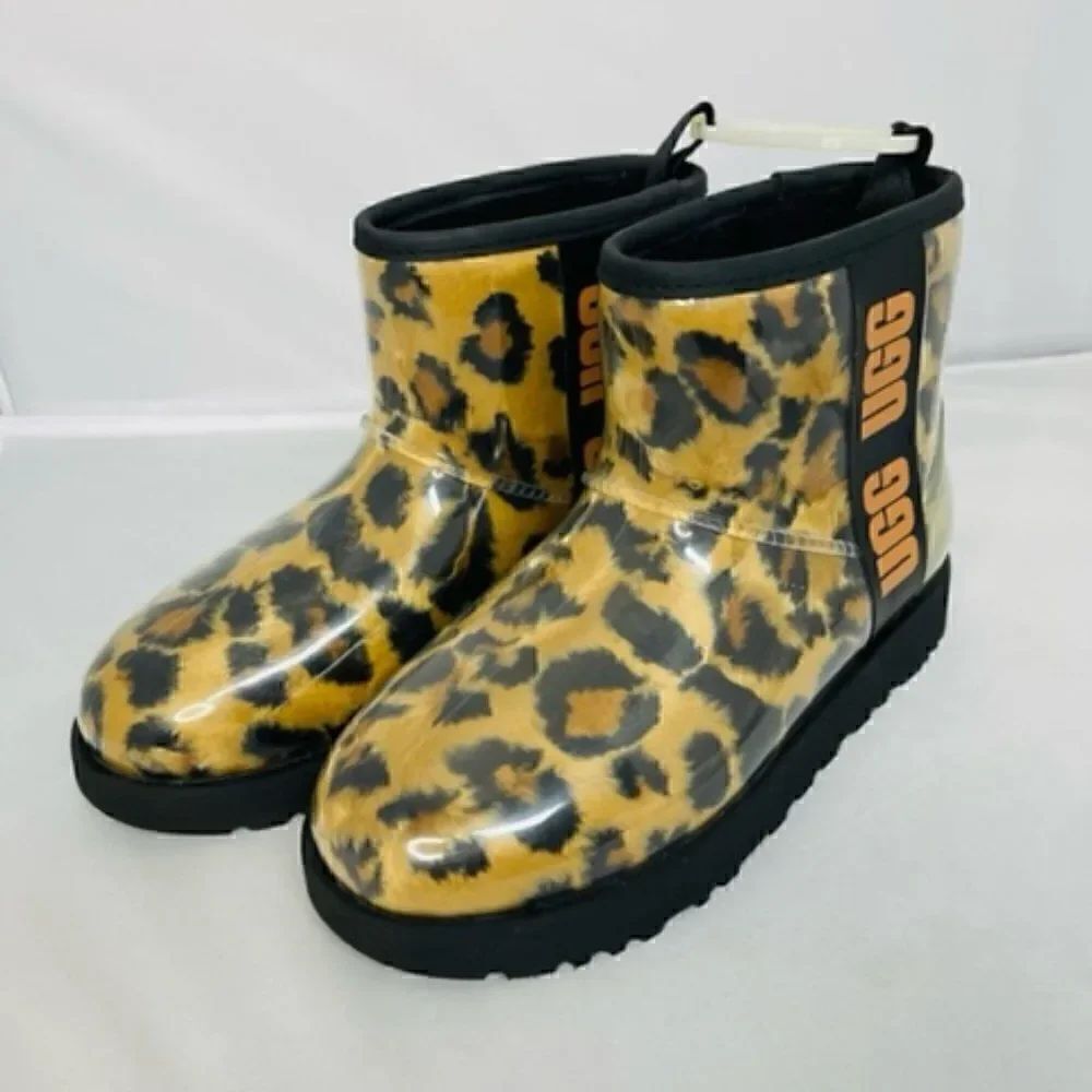 UGG CLASSIC CLEAR MINI PANTHER BUTTERSCOT WATERPROOF ANKLE WOMEN'S BOOTS SIZE 6